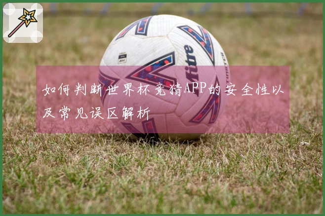 如何判断世界杯竞猜APP的安全性以及常见误区解析