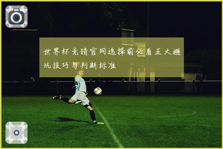 世界杯竞猜官网选择前必看五大避坑技巧与判断标准